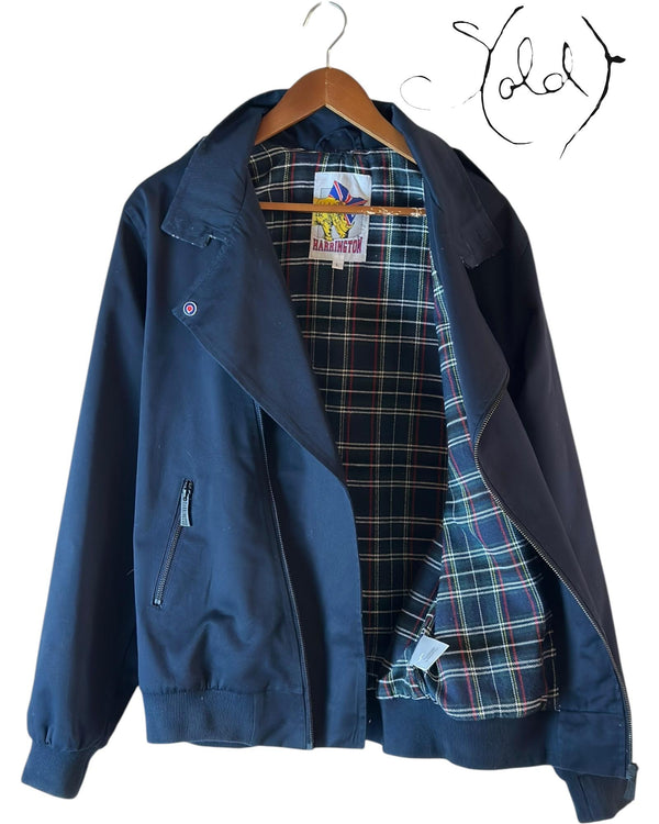 Blue Harrington Jacket – Retro Vibes