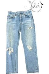 Levi’s Distressed Jeans - Classic Americana Trousers Sold Attire