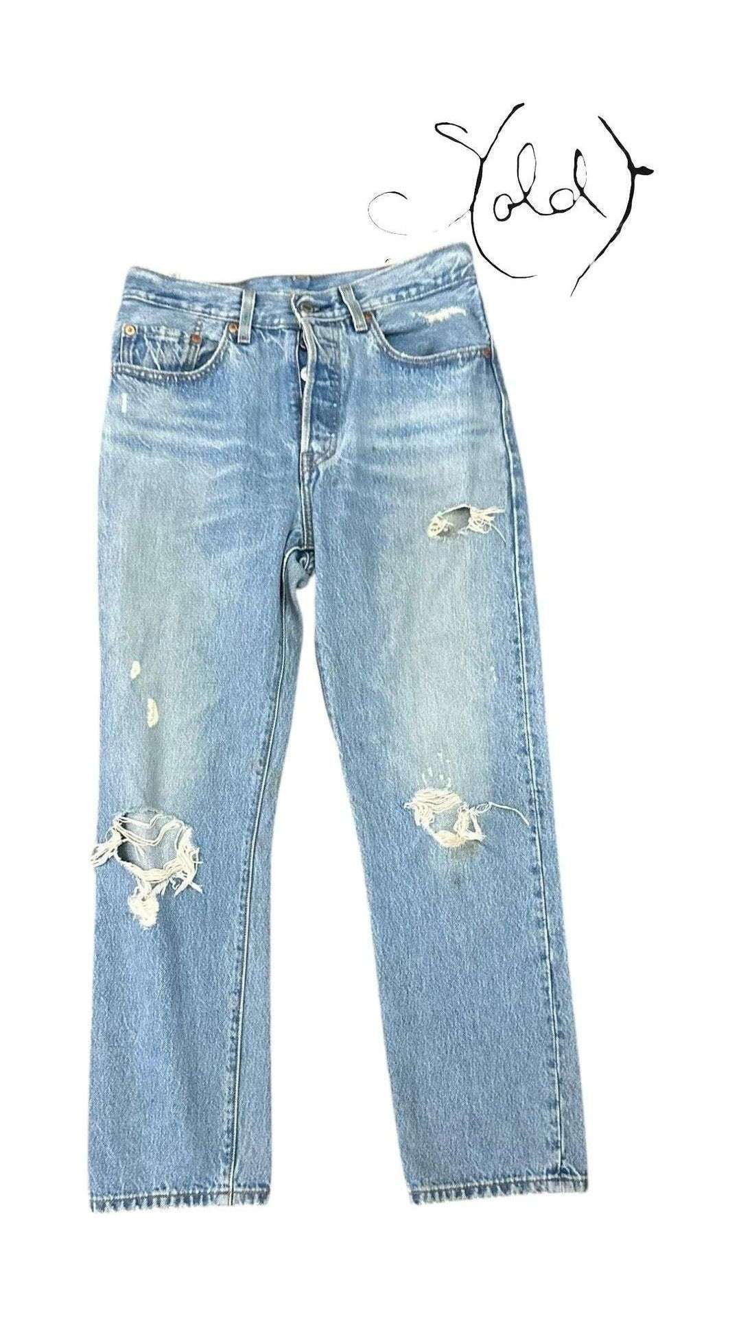 Levi’s Distressed Jeans - Classic Americana old-money, Rare Gems