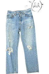 Levi’s Distressed Jeans - Classic Americana Trousers Sold Attire