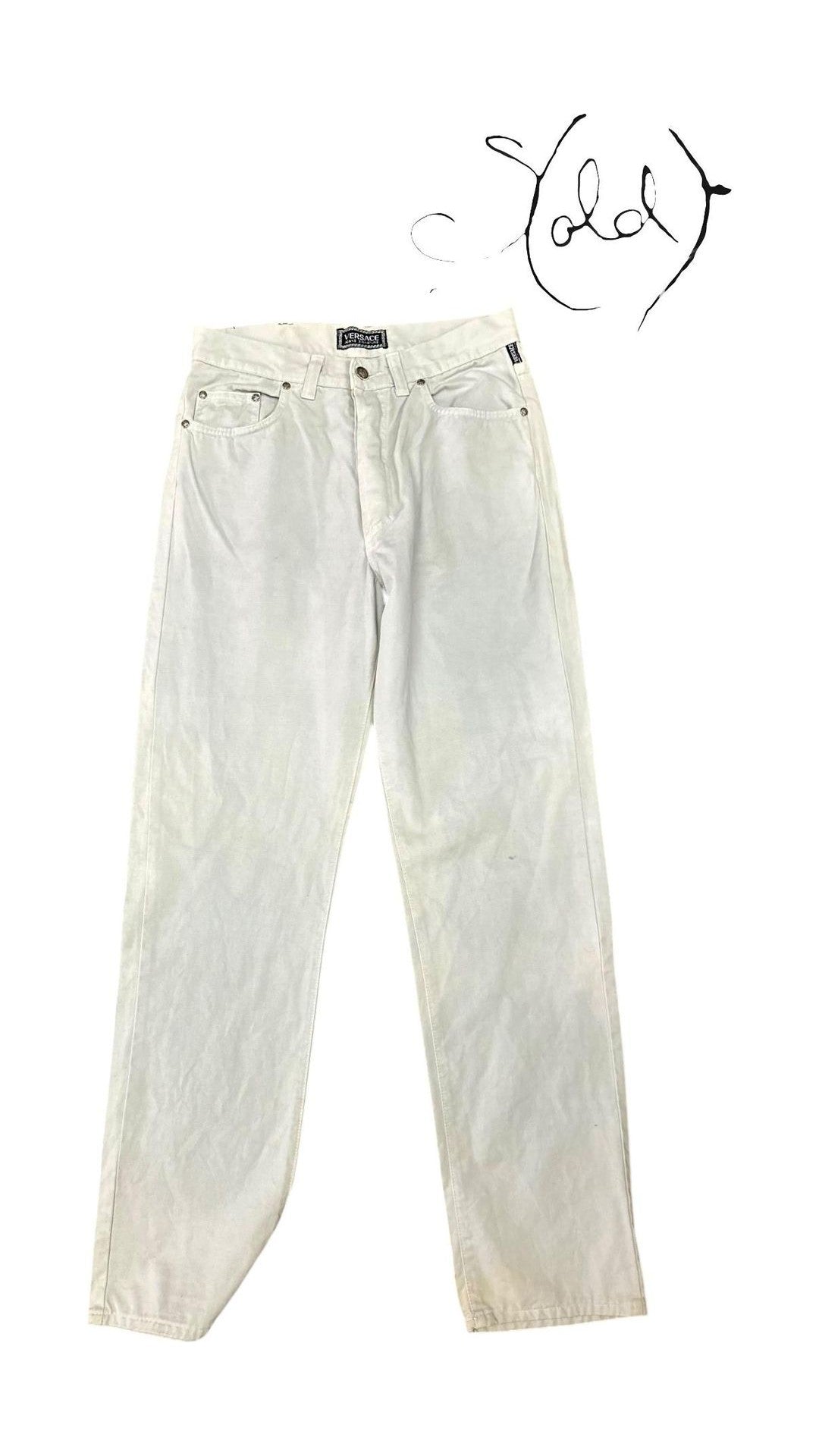 Versace Vintage Denim - Classic Italian Style old-money, Rare Gems, Trousers