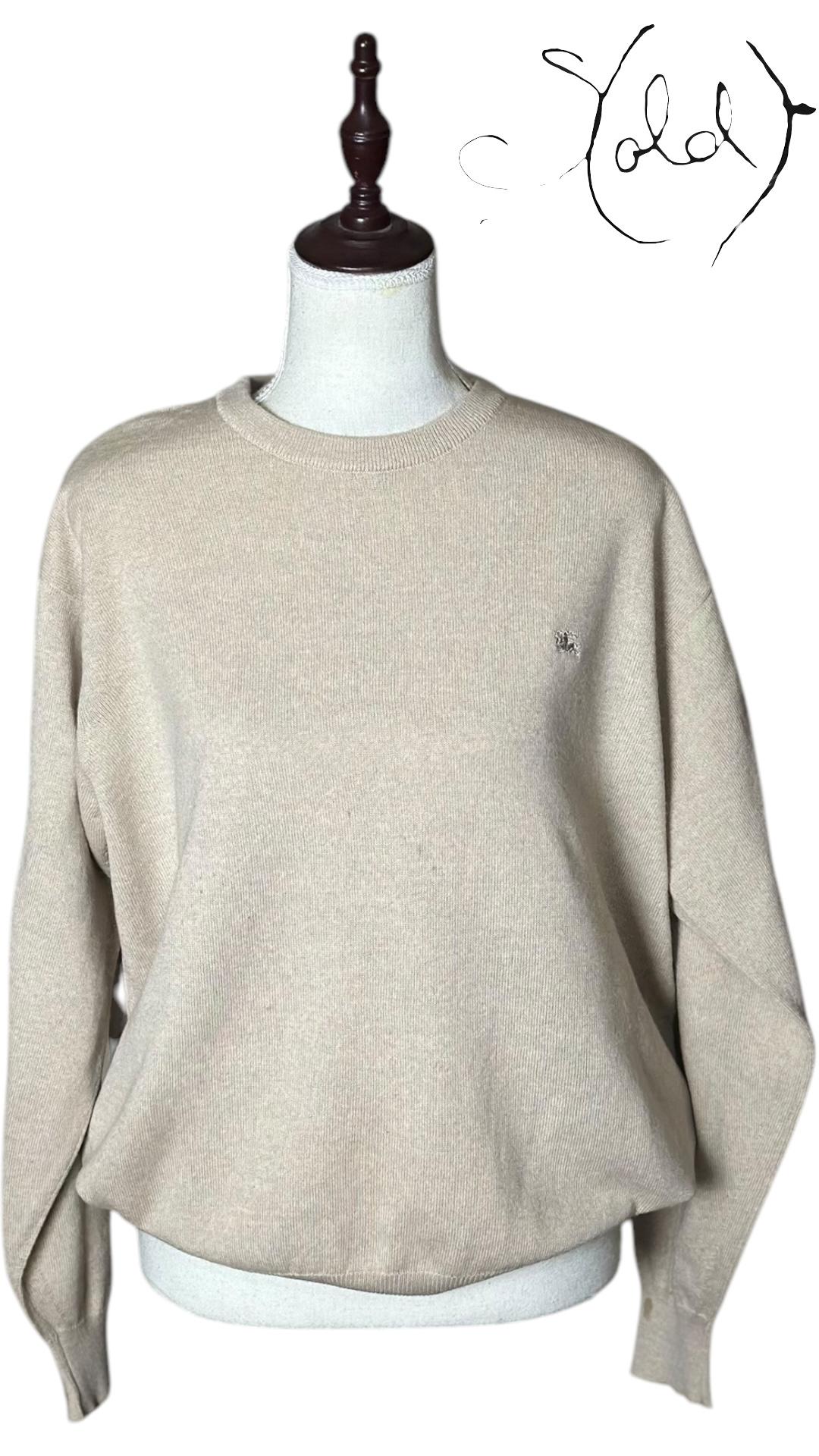 Vintage Burberry Lana Wool Sweater – Classic Old Money Style