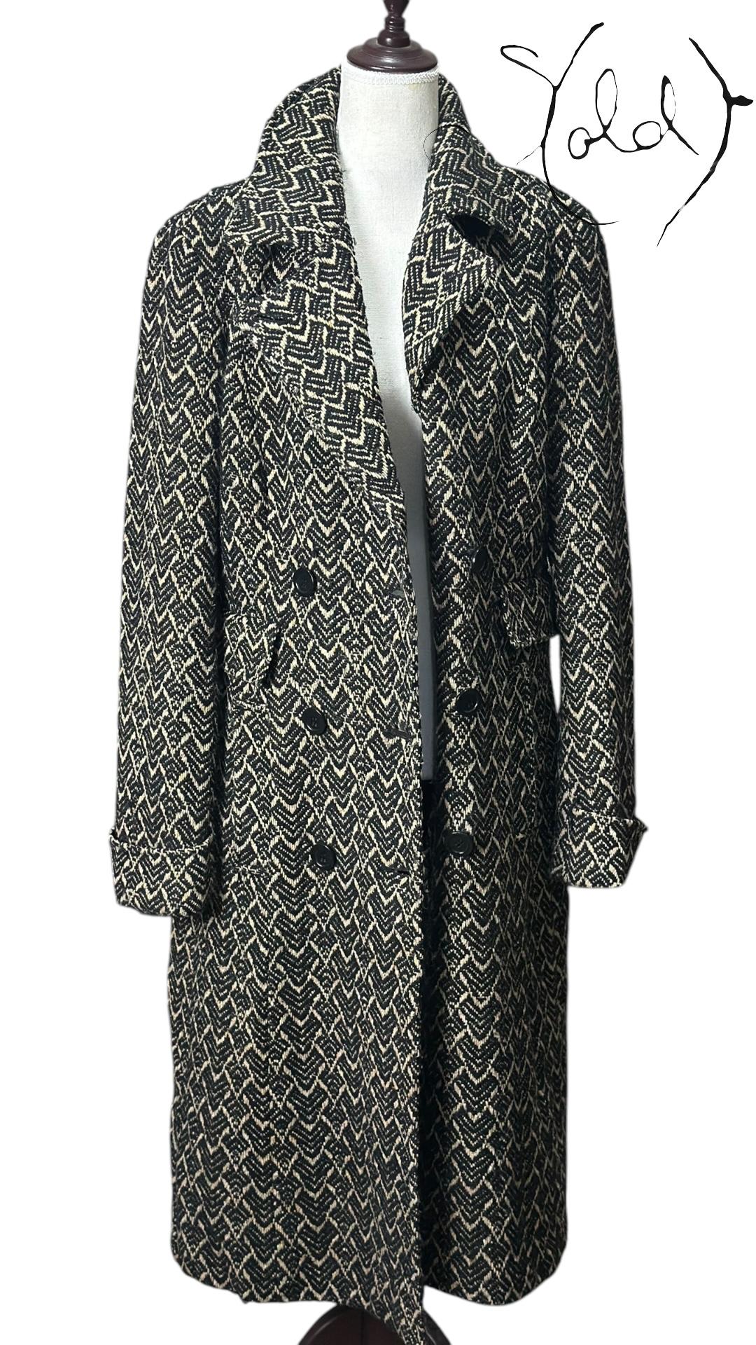 Max Mara Herringbone Wool Coat – Understated Elegance | Sold Attire