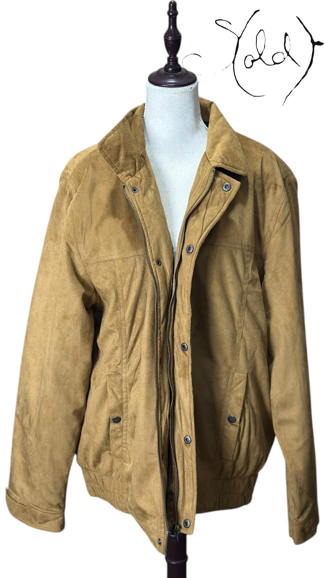 Atlas Tan Suede Jacket – Rugged Charm | Sold Attire