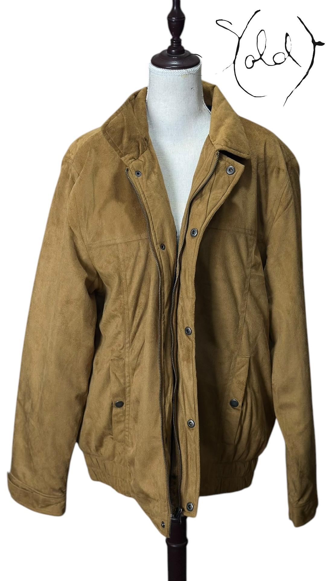 Atlas Tan Suede Jacket – Rugged Charm | Sold Attire