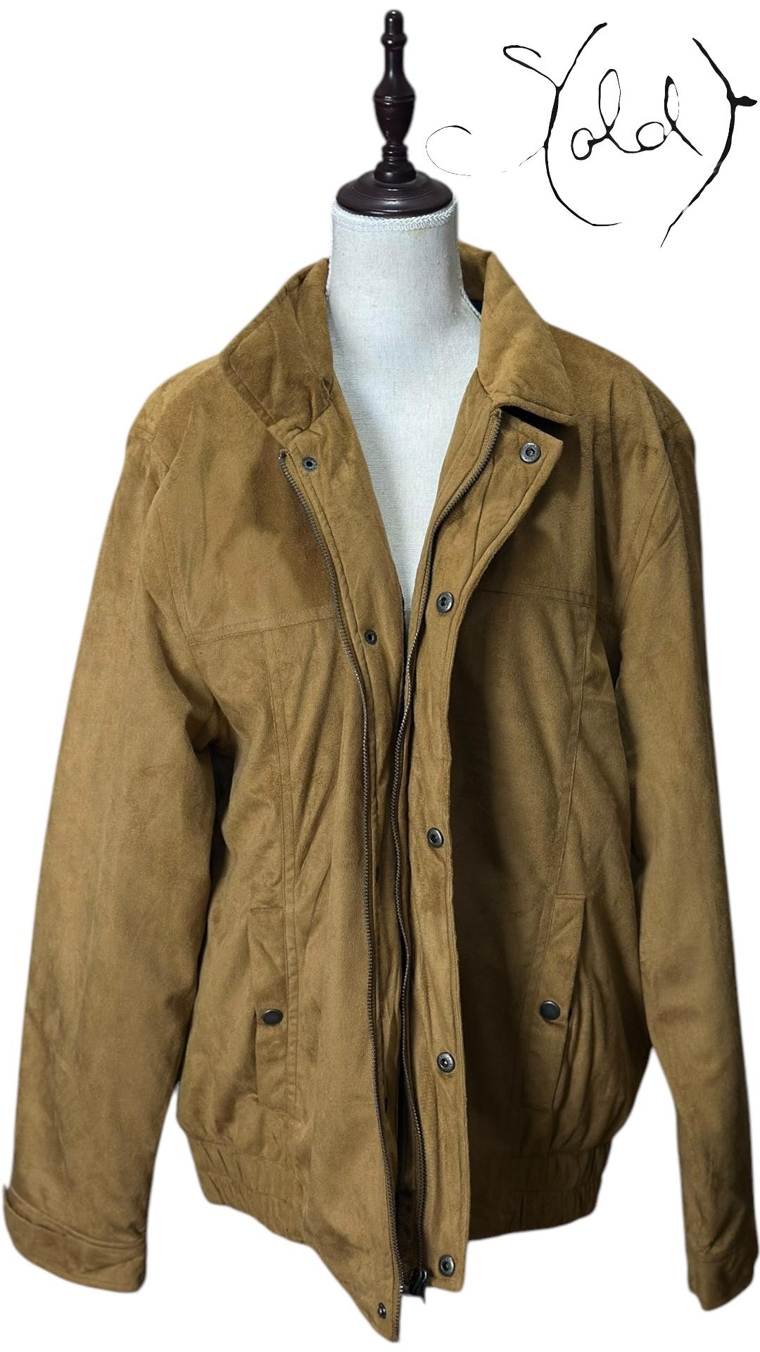 Atlas Tan Suede Jacket – Rugged Charm | Sold Attire