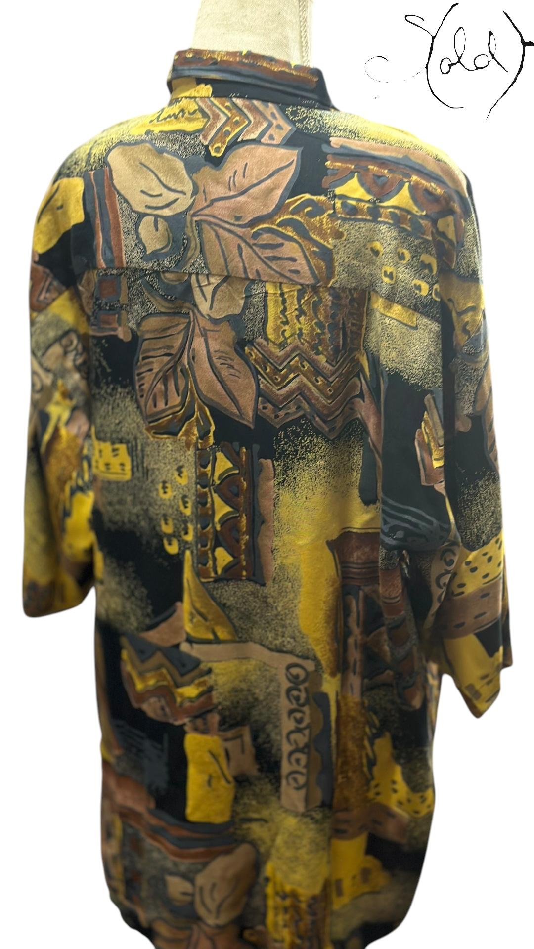 Sold Attire Shirt Earth Abstract Batik Shirt – Gallery Fit | Sold Attire