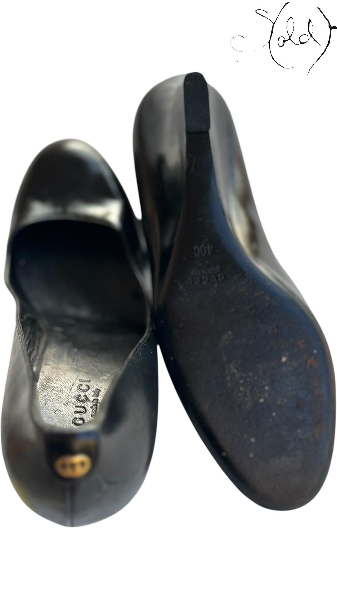 Sold Attire shoes Gucci GG Heel Pumps – Patent Authority | Sold Attire