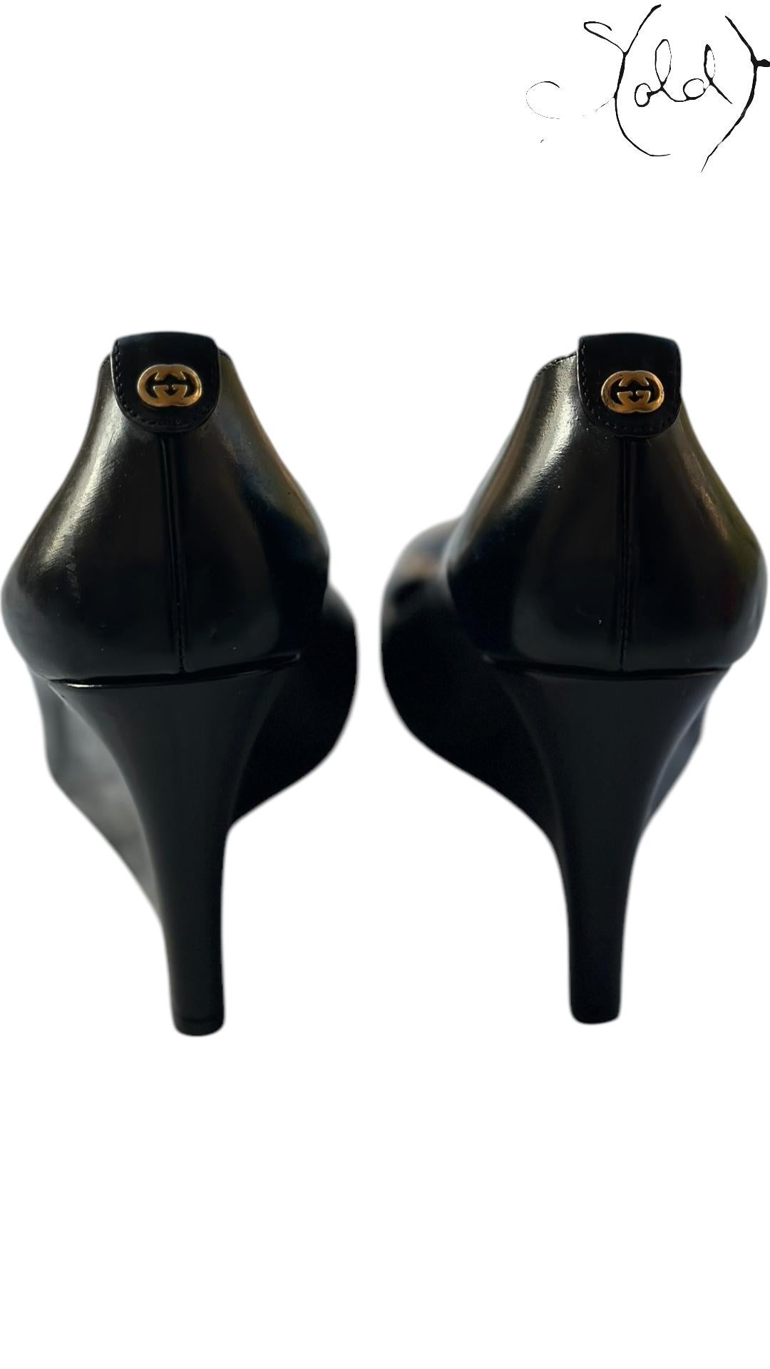 Sold Attire shoes Gucci GG Heel Pumps – Patent Authority | Sold Attire
