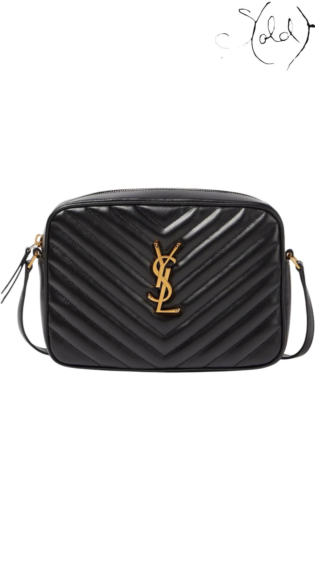 Sold Attire Bag Saint Laurent Lou Camera Bag – Chevron Minimalism | Sold Attire