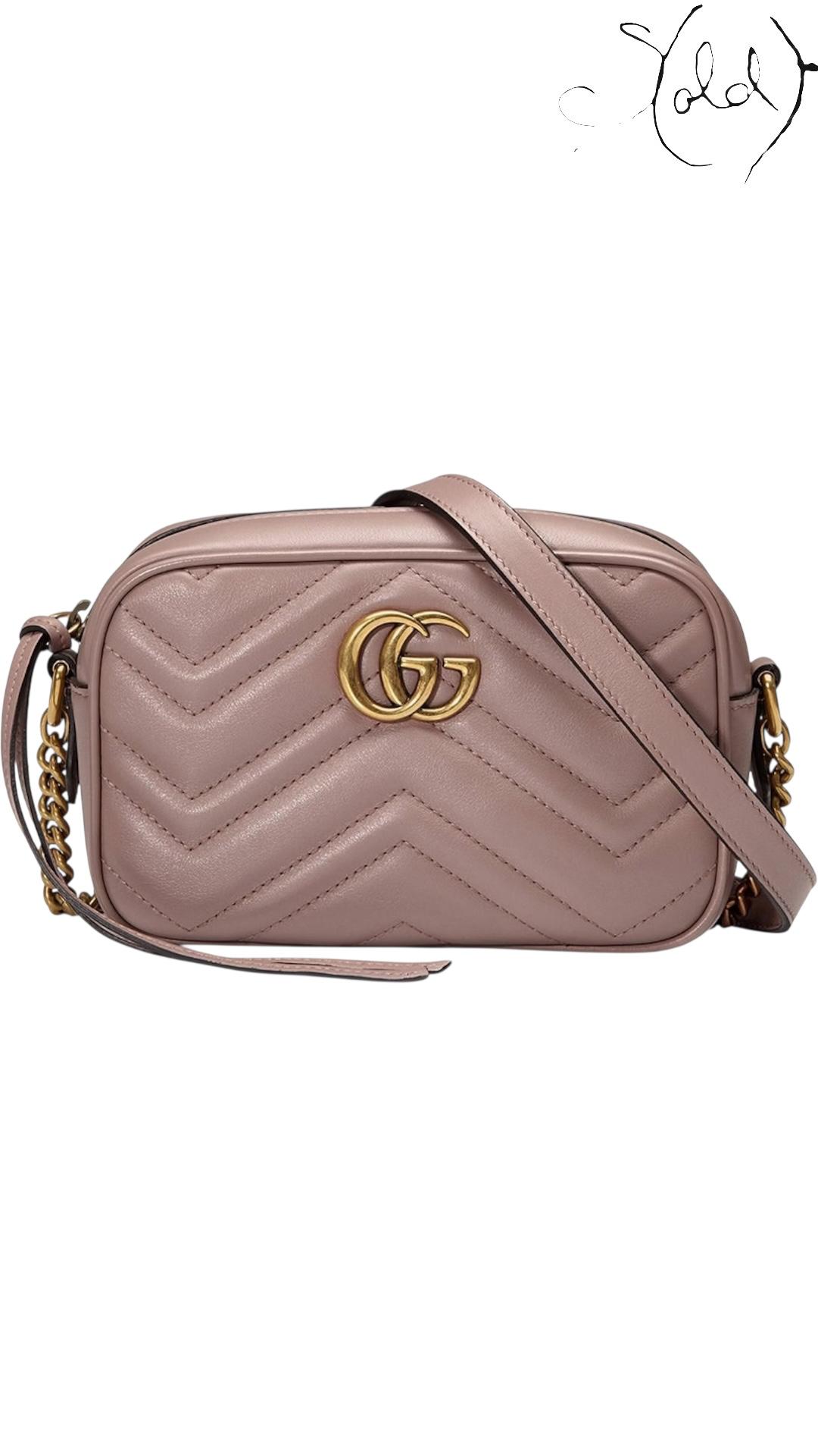 Sold Attire Bag GUCCI GG MARMONT CAMERA BAG – DUSTY ROSE | SOLD ATTIRE
