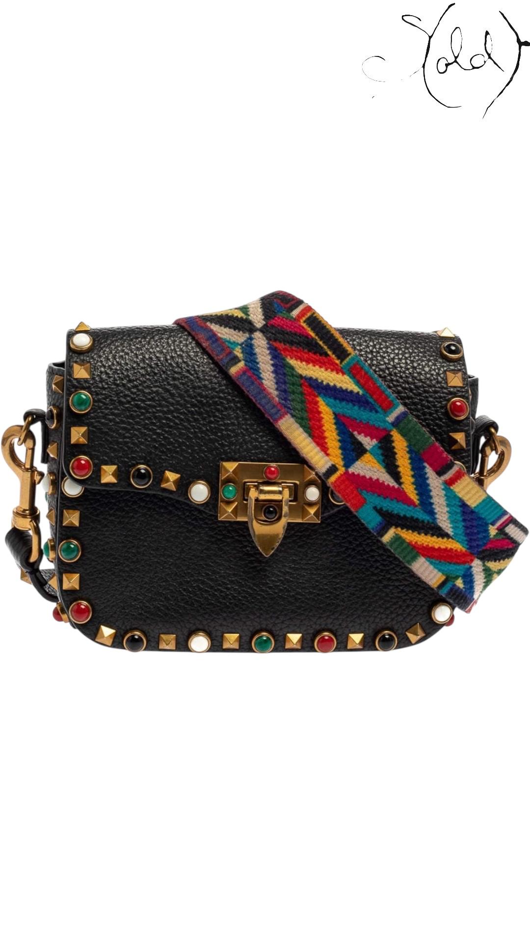 Sold Attire Bag Valentino Garavani Multicolour Rockstud – Roman Bohemian | Sold Attire