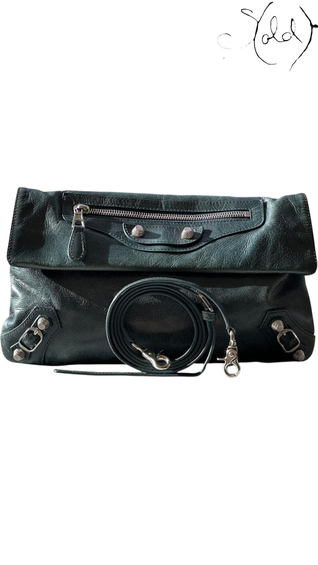Sold Attire Bag Balenciaga Classic Envelope Clutch – Emerald Archive | Sold Attire