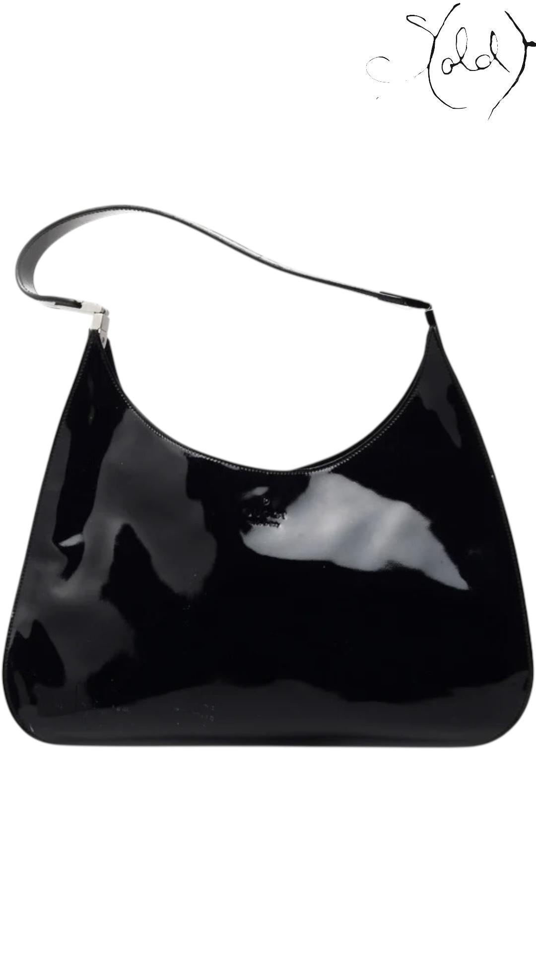 Sold Attire Bag GUCCI Jackie Tom Ford Patent Black– Y2K Revival | Sold Attire