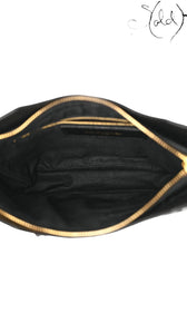 Balenciaga Black Chevre Leather Metallic Edge Hip Bag, Hardware detail | Sold Attire