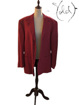 Versace Burgundy Blazer – Old Money Elegance