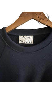 Acne Studios Black Crewneck – Minimalist Vintage, Back view | Sold Attire
