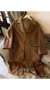Adua Lana Wool Coat - Italian Winter Elegance, Back view | Sold Attire