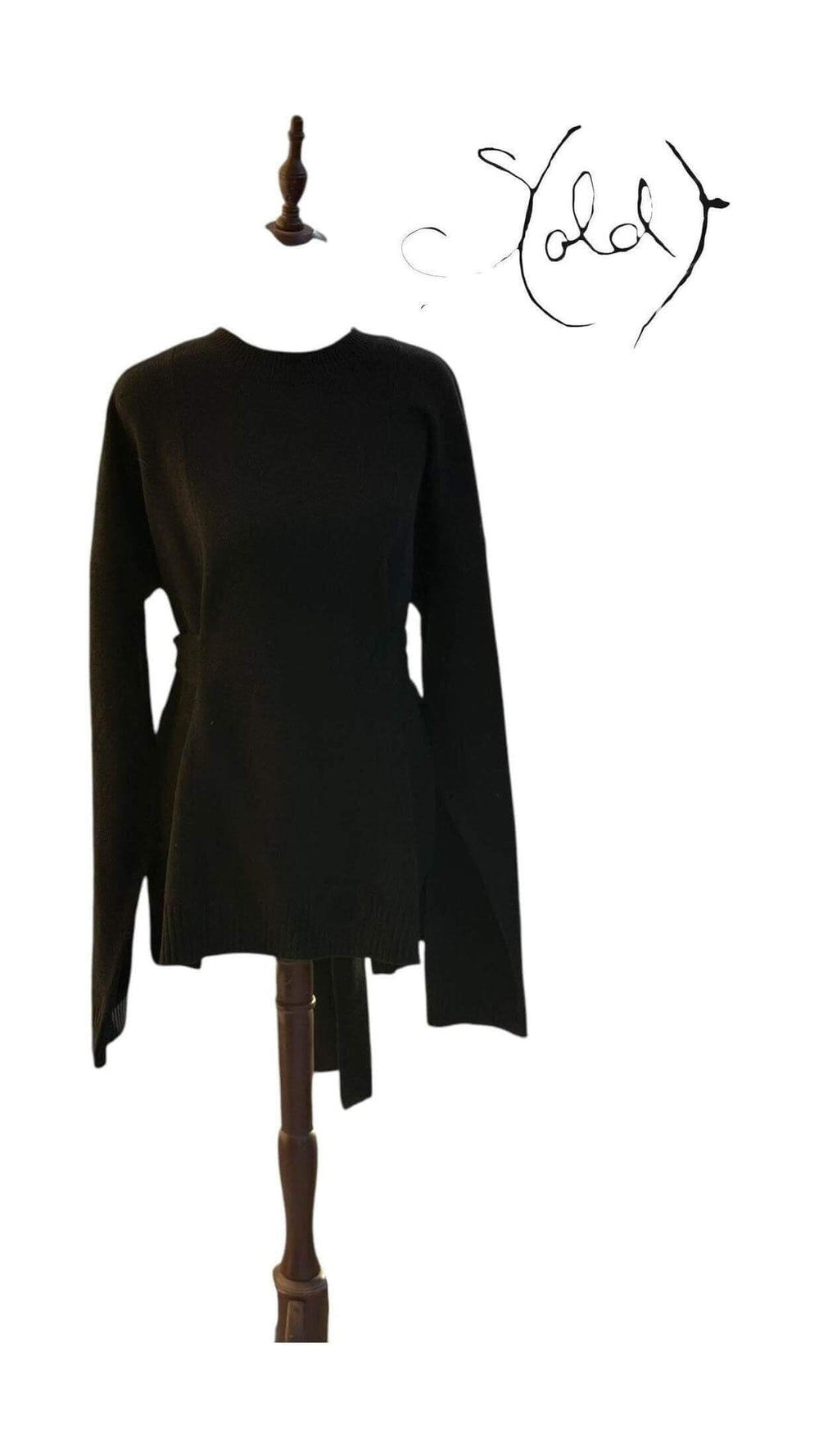 Alexander McQueen Knit Sweater - Sculpted Elegance, Detail view | Sold Attire