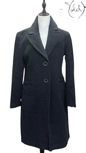 Antonio Fusco Angora Wool Coat – Italian Elegance, Hardware detail | Sold Attire