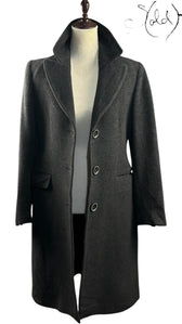 Antonio Fusco Dead-Stock Angora Wool Coat, Back view | Sold Attire