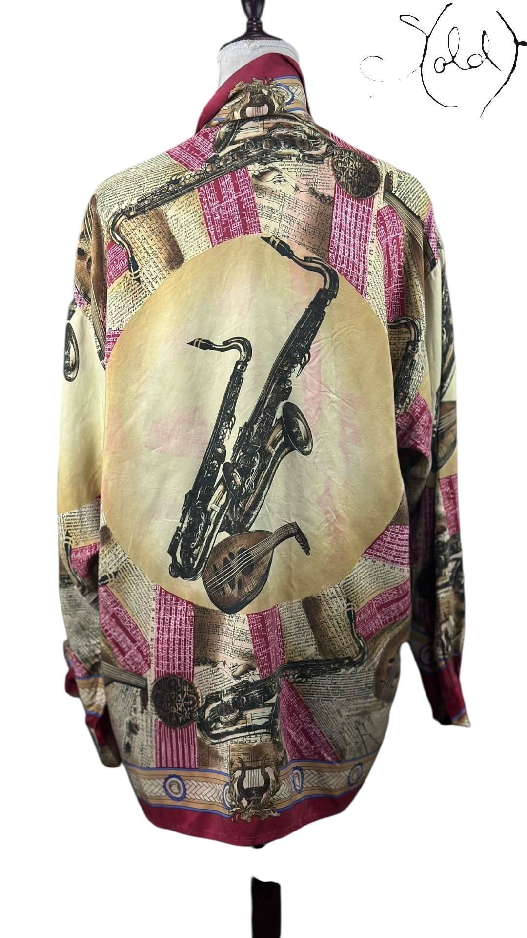 Ateliers Prestige Paris Pure Silk Baroque Print Shirt | Sold Attire - Sold Attire