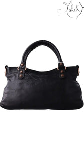 Balenciaga City Black Smooth Calfskin Rose Gold 2018, Interior view | Sold Attire