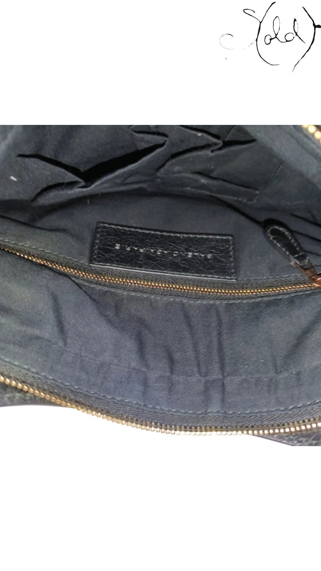 Balenciaga City Black Smooth Calfskin Rose Gold 2018 — Hardware detail | Sold Attire