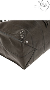 Balenciaga Papier A4 grey karung tote corner hardware detail