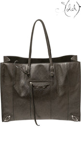 Balenciaga Papier A4 grey karung tote front view