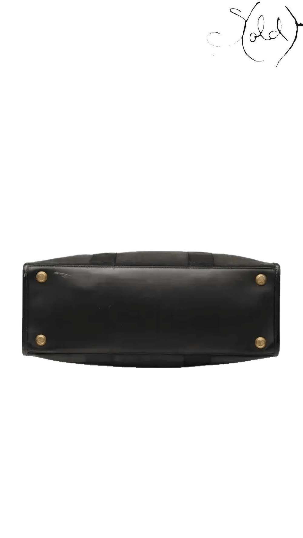 Balenciaga Black Canvas Medium Hardware Tote: base detail