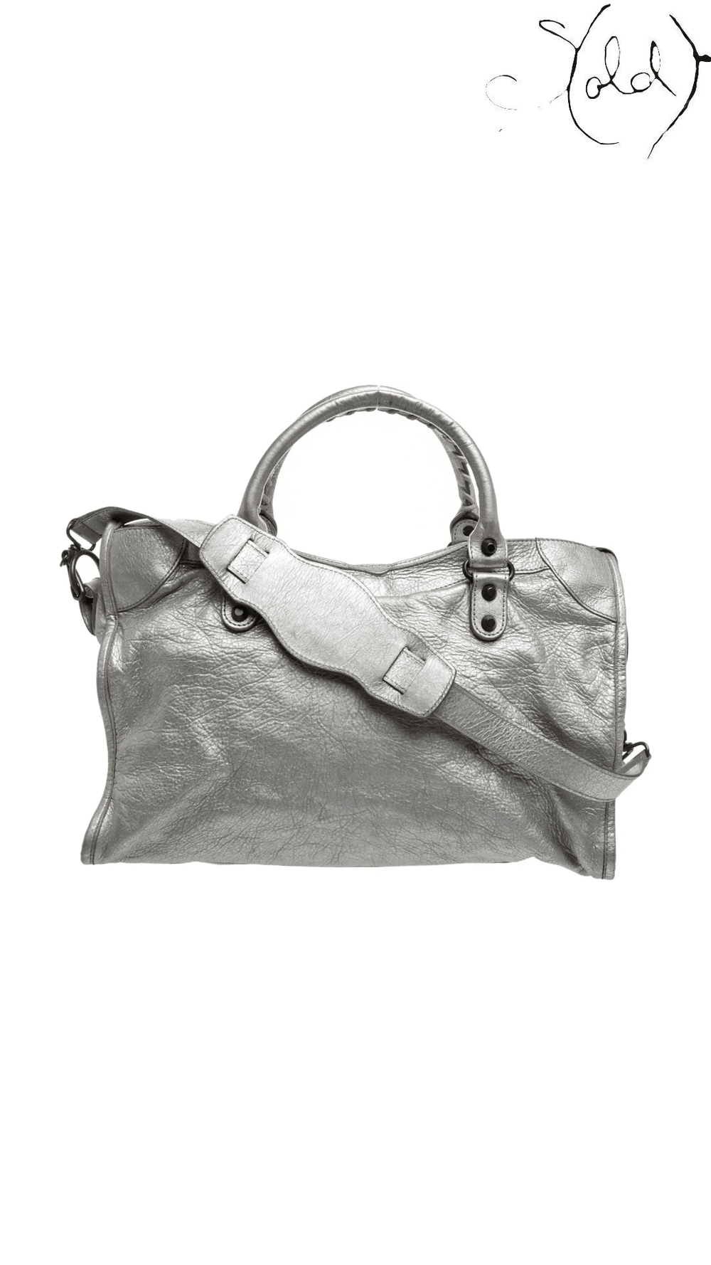 Balenciaga Metallic Classic City Small reverse view