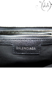 Balenciaga Neo Cagole XS Black Lambskin Bag interior logo detail