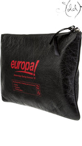 Balenciaga Black Agneau Europa Pouch 2018 Demna Era, Back view | Sold Attire