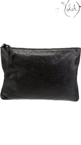 Balenciaga Black Agneau Europa Pouch 2018 Demna Era, Interior view | Sold Attire