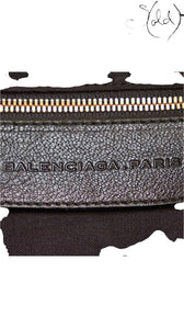 Balenciaga Black Whistle Lambskin Boston Bag 2000s | Sold Attire
