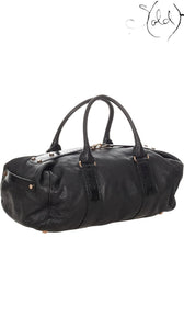 Balenciaga Black Whistle Lambskin Boston Bag 2000s, Back view | Sold Attire