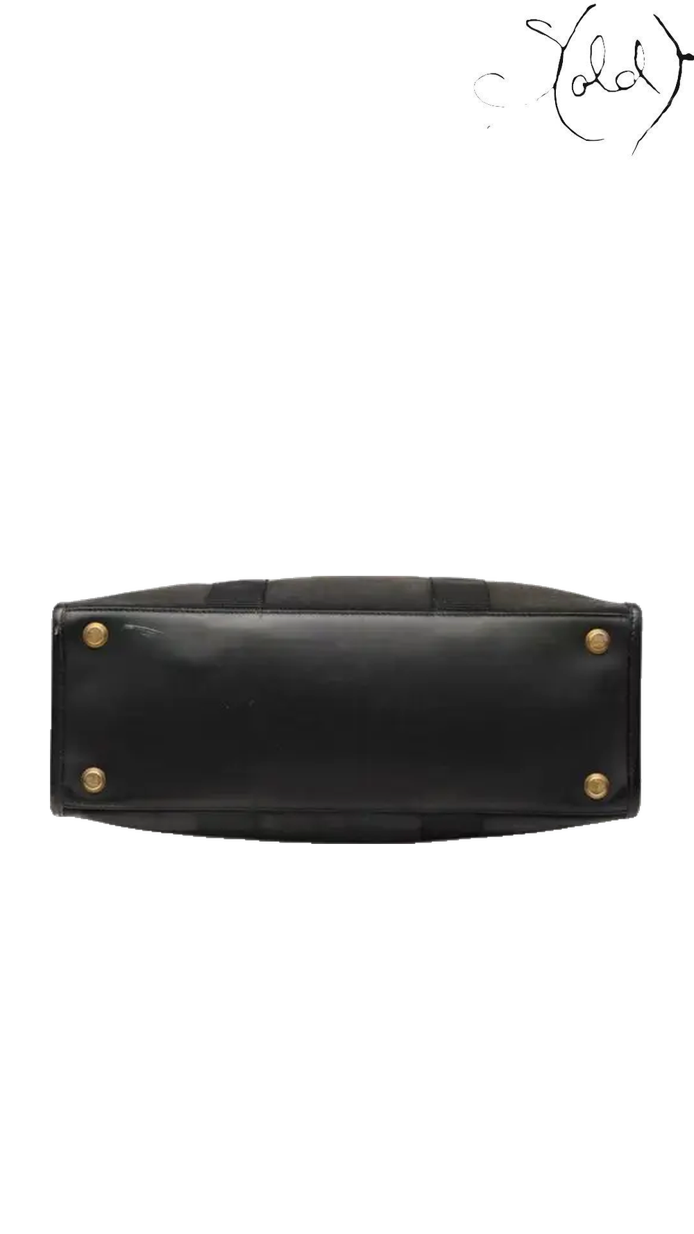 Balenciaga Black Canvas Medium Hardware Tote: base detail