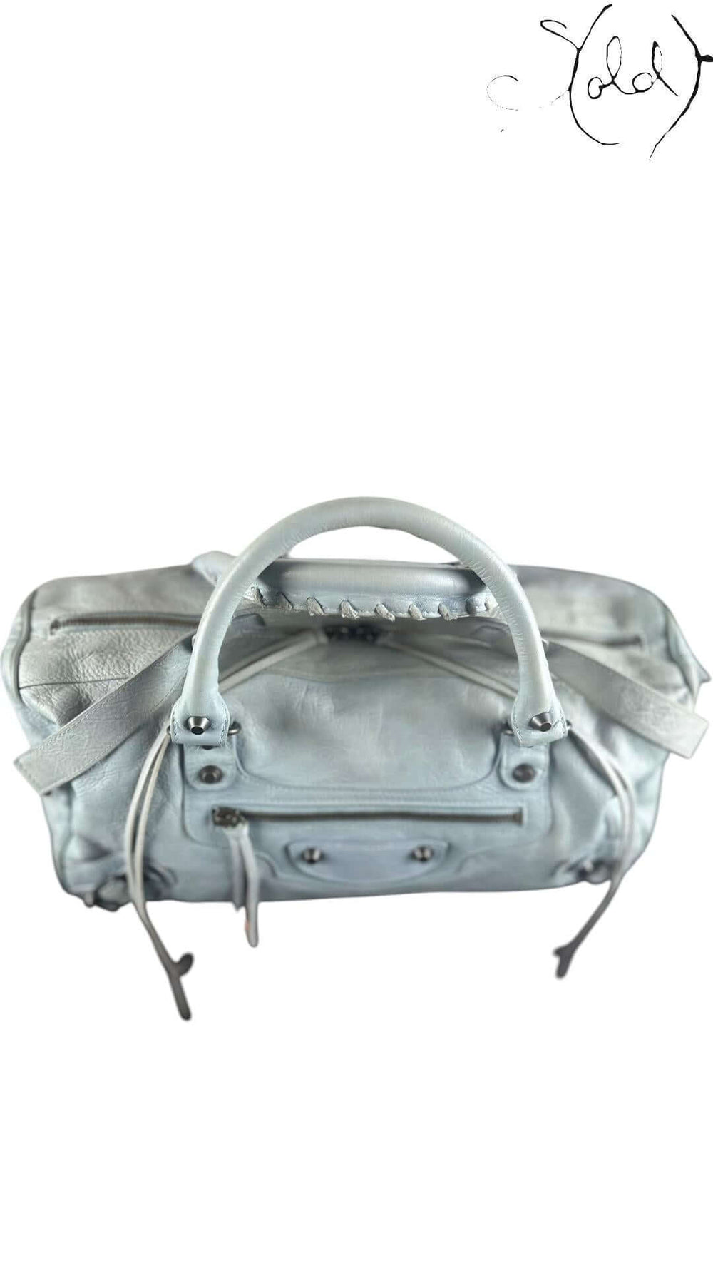 Balenciaga Classic City – Powder Blue Agneau, Detail view | Sold Attire