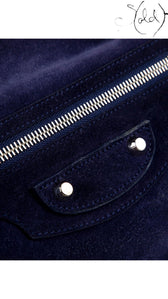 Balenciaga Motocross Neo Folk Purple Suede 2013 FW Runway, Detail view | Sold Attire