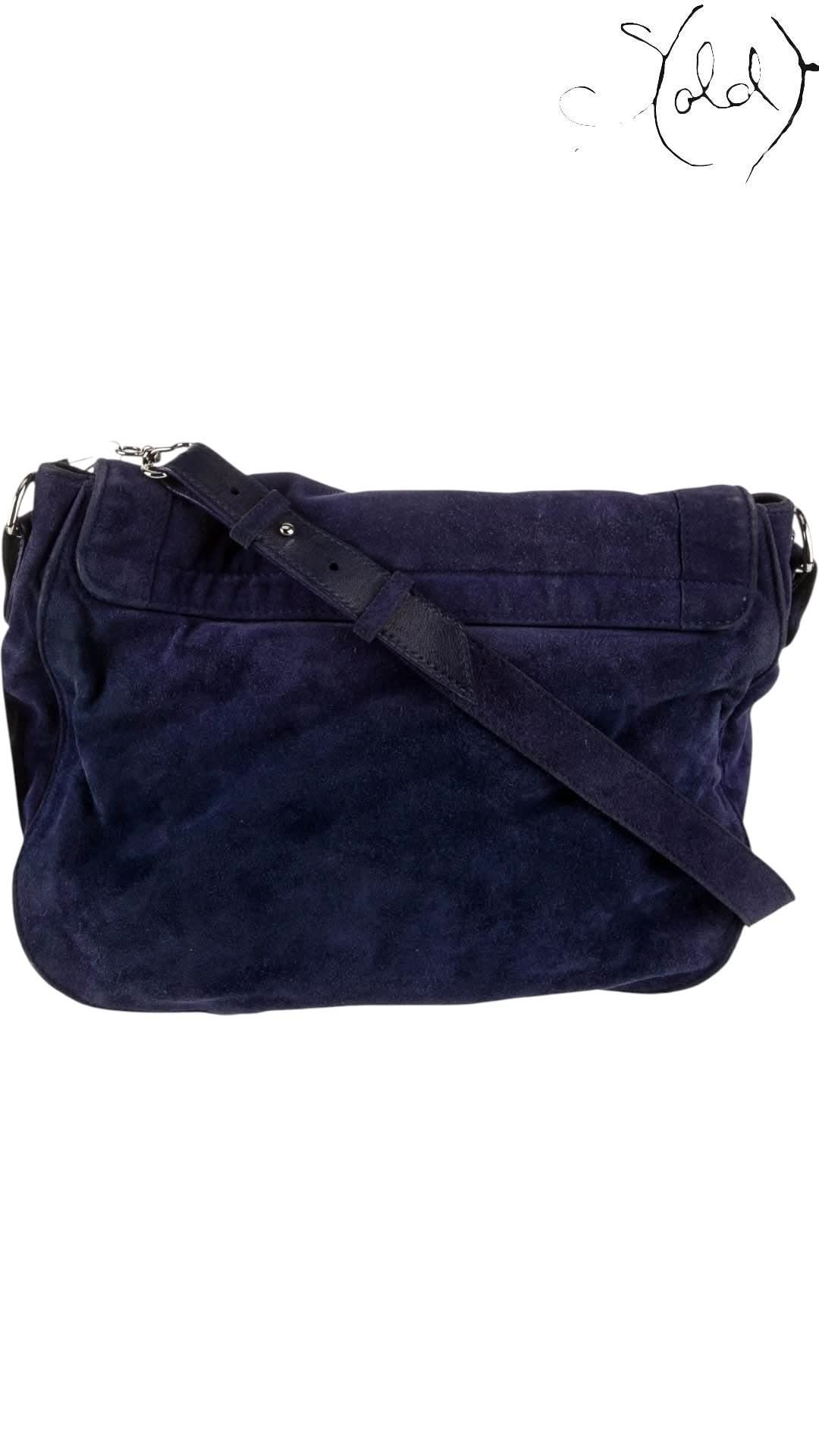 Balenciaga Crossbody Bag Balenciaga Motocross Neo Folk Purple Suede 2013 FW Runway | Sold Attire