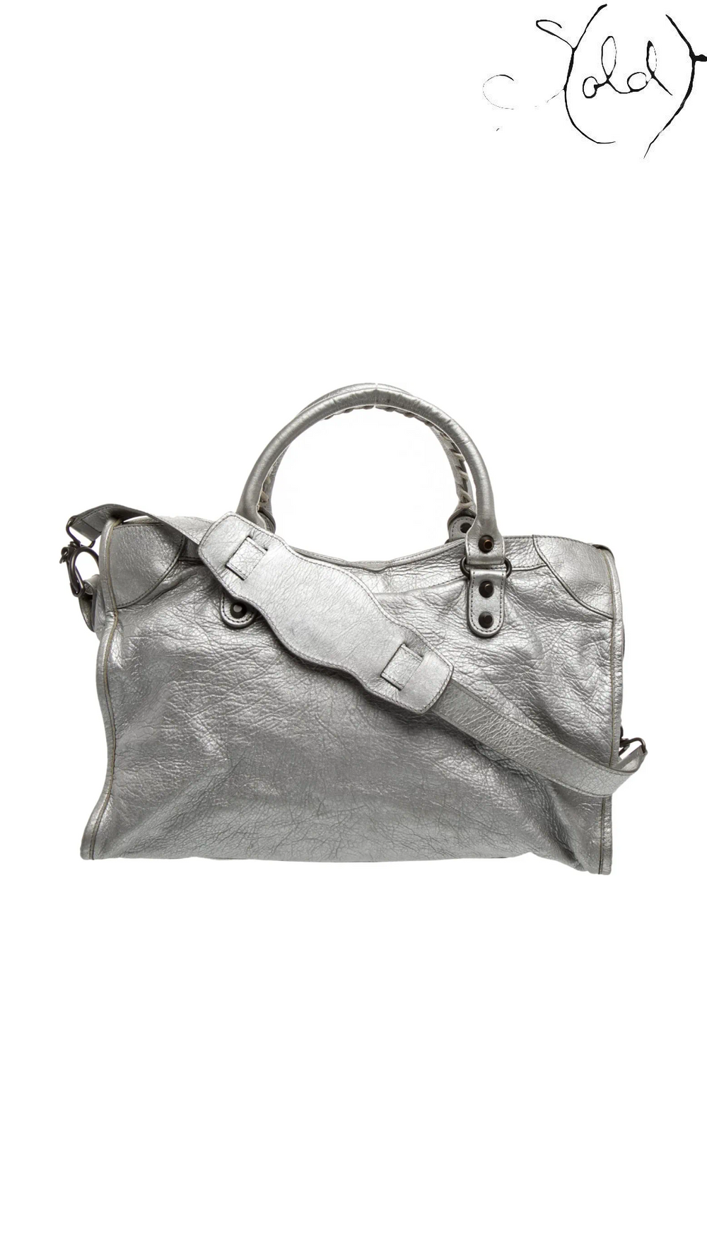 Balenciaga Metallic Classic City Small reverse view