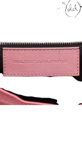 Sold Attire Balenciaga City Giant 12 Rose Bruyere agneau lambskin bag interior label