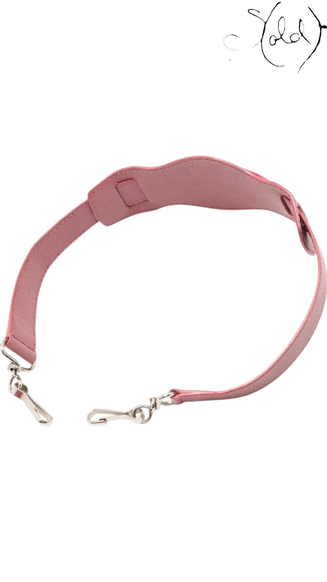 Sold Attire Balenciaga City Giant 12 Rose Bruyere agneau lambskin shoulder strap with silver hardware.