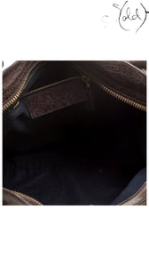 Balenciaga City Giant 21 Mogano brown chevre goatskin black interior - Sold Attire