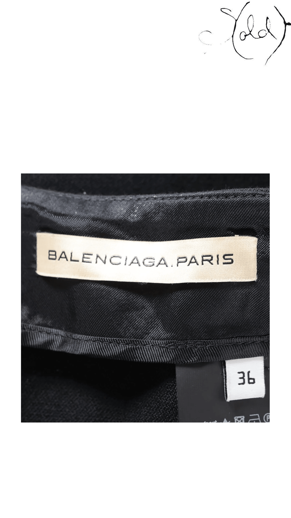 Balenciaga Black Mini Skirt Size 36 - view 5