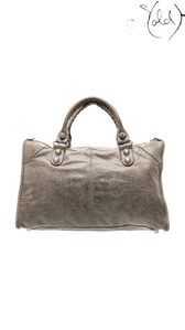 Balenciaga Work neutral leather reverse view