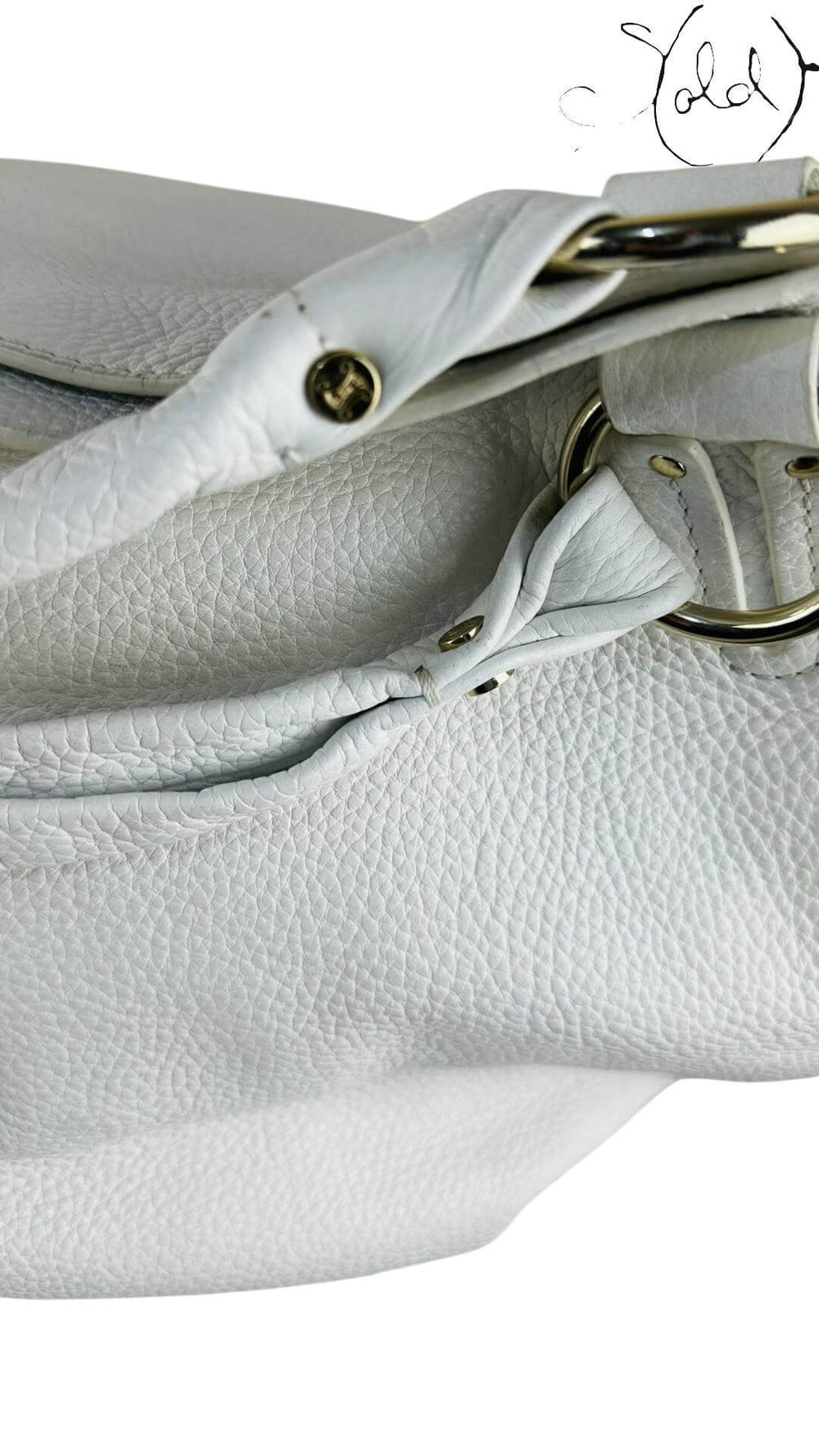 Bittersweet Bag – White Leather (New), Back view | Sold Attire