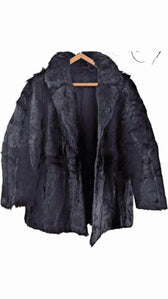 Black Fox Fur Coat - Vintage Elegance, Authenticated Pre-Owned | Sold Attire