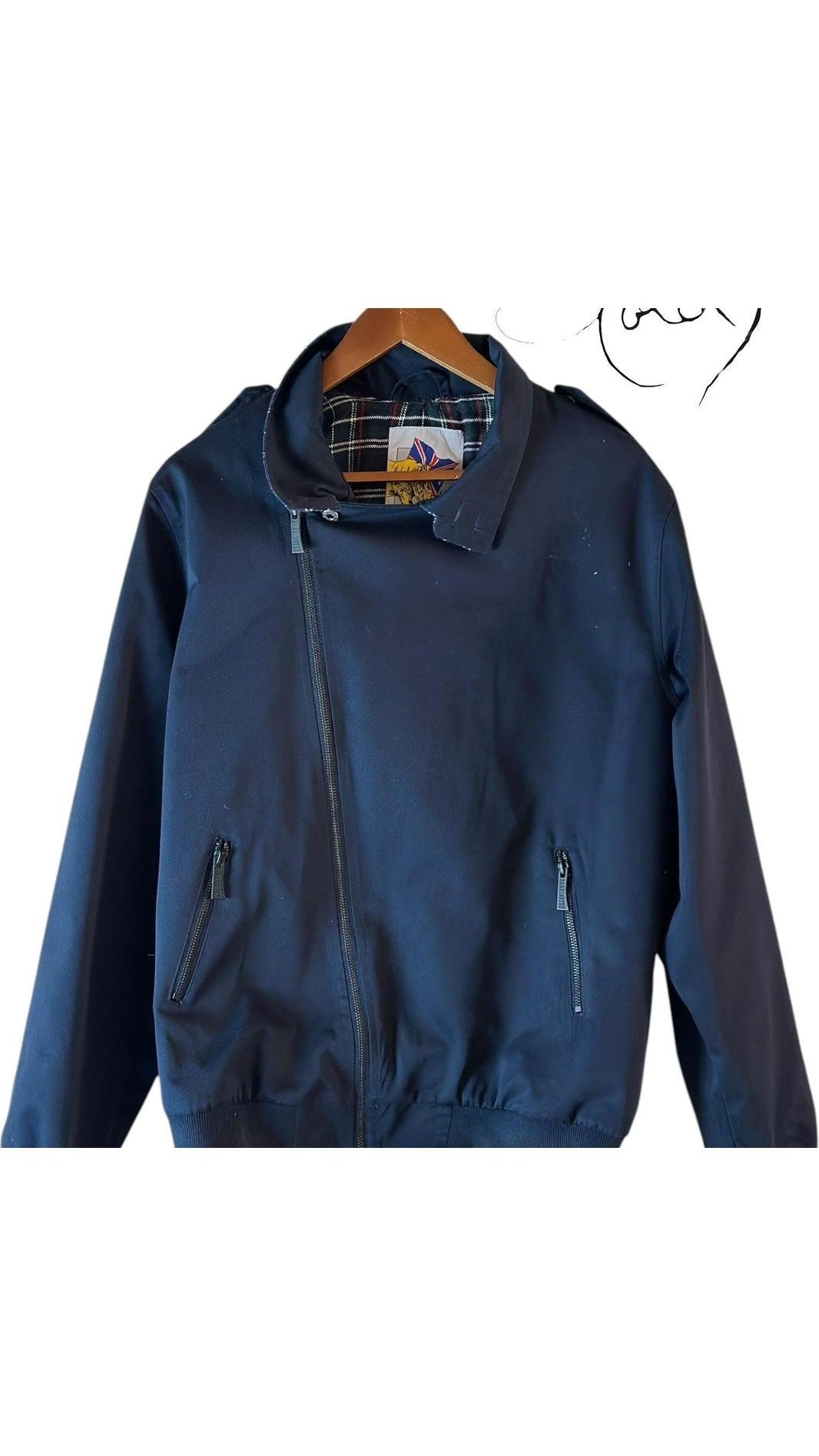 Blue Harrington Jacket – Retro Vibes jackets, Rare Gems